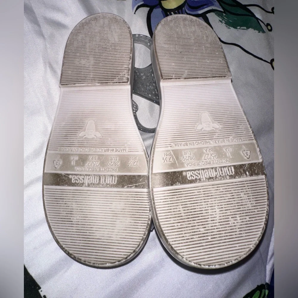 Mini Melissa Elsa Frozen Sandals size 11 VGUC